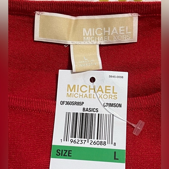 G - Michael Kors Red Knit Sweater - Picture 3 of 5